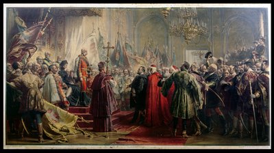 Emperador Francisco José I (1830-1916) y Emperatriz Isabel (1837-98) en Budapest, 8 de julio de 1896 de Gyula Benczúr